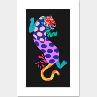 Geometric Tiger Posters and Art